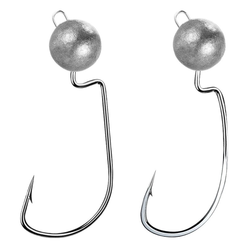 Wholesale anti-hanging bottom sub-soft bait with lead crank hook 3g5g7g10g primary color lead head hook soft bait fish hook