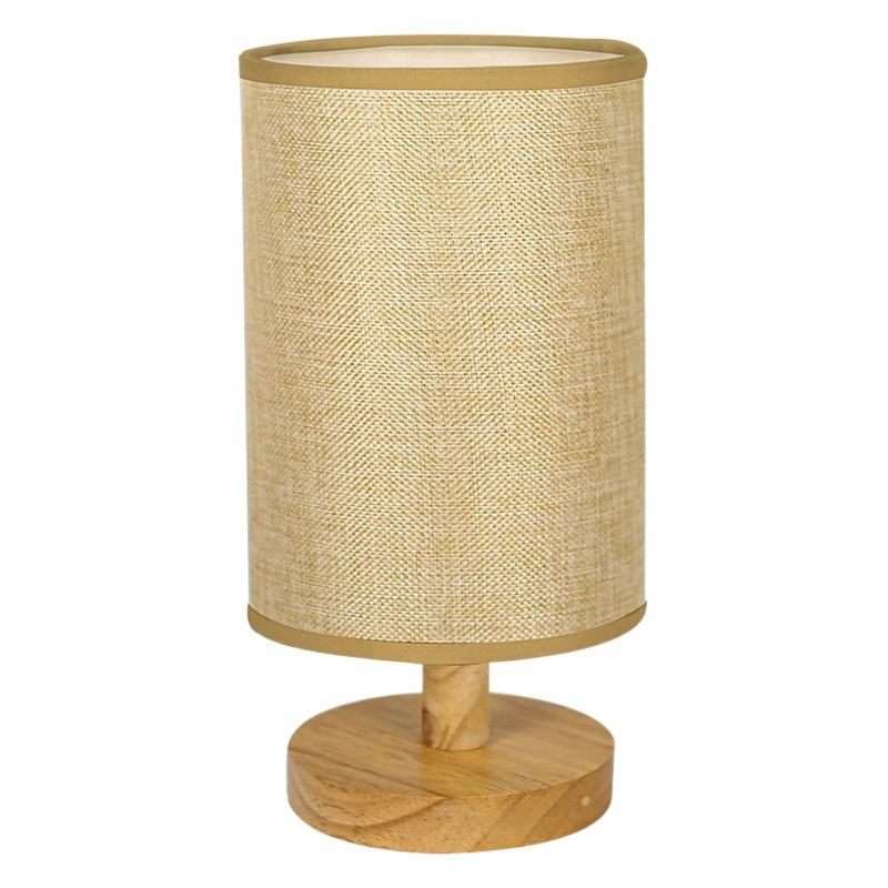 Company group building diy activity fabric embossed table lamp hotel retro bedroom study lamp decal led decorative table lamp