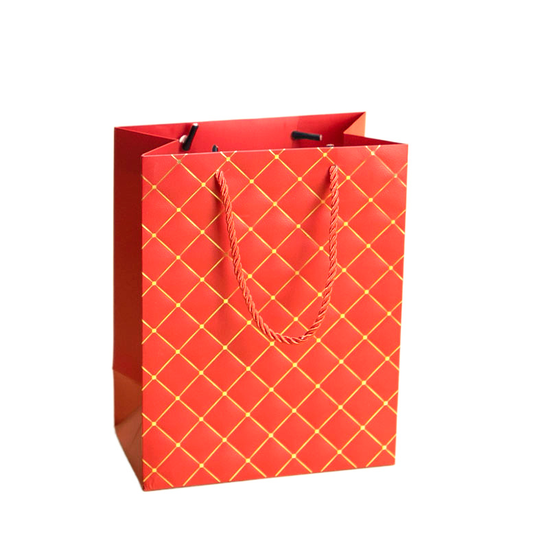 Picture of Creative New Fashion High-End Oversized Gift Bag Gift Bag European and American Hot Stamping Plaid Business Satchel Paper Bag