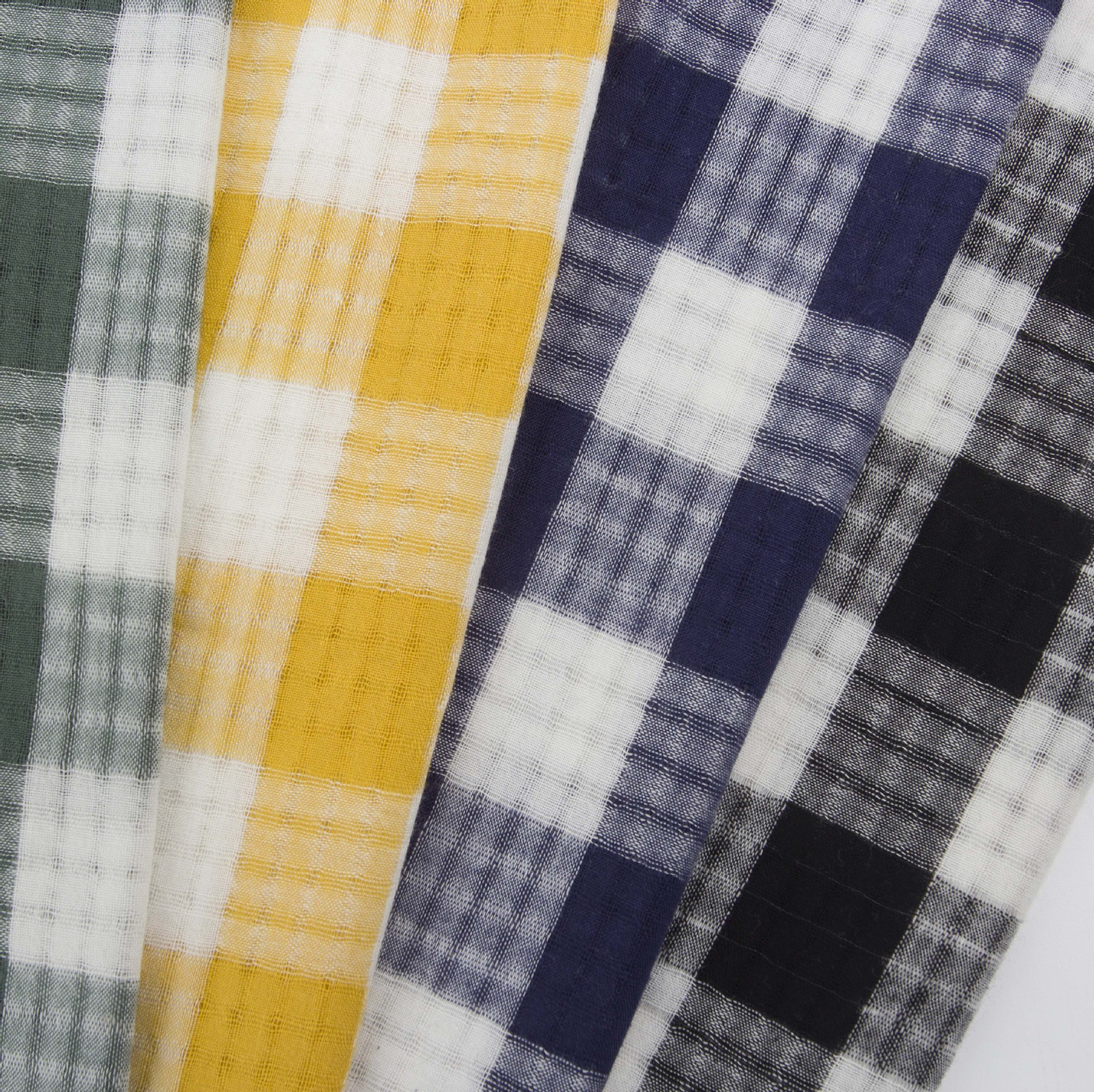 Cotton 32 empty feather Plaid yarn-dyed jacquard comfortable Japanese and Korean shirt children's dress spring and summer spot discount