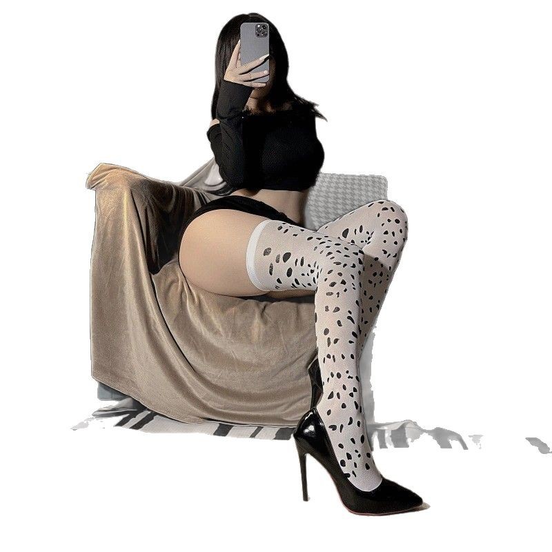 Picture of Sexy Pure Desire Over-The-Knee Socks Spring and Summer Stockings Women's Japanese White Silk Stockings Cow Thigh High Socks