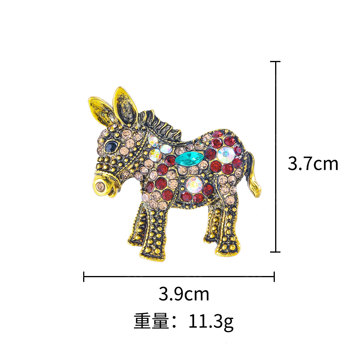 Picture of Europe and the United States cross-border new retro high-grade brooch diy creative fashion pin clothing accessories animal corsage factory straight