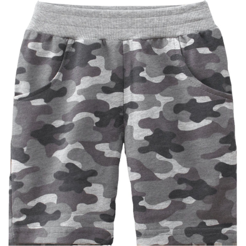 27Kids Kidsren's Clothing Kidsren's Camouflage Mid-Pants Wholesale 2025 Summer New Boys' Five-Quarter Pants Thin Section One Piece Drop Shipping