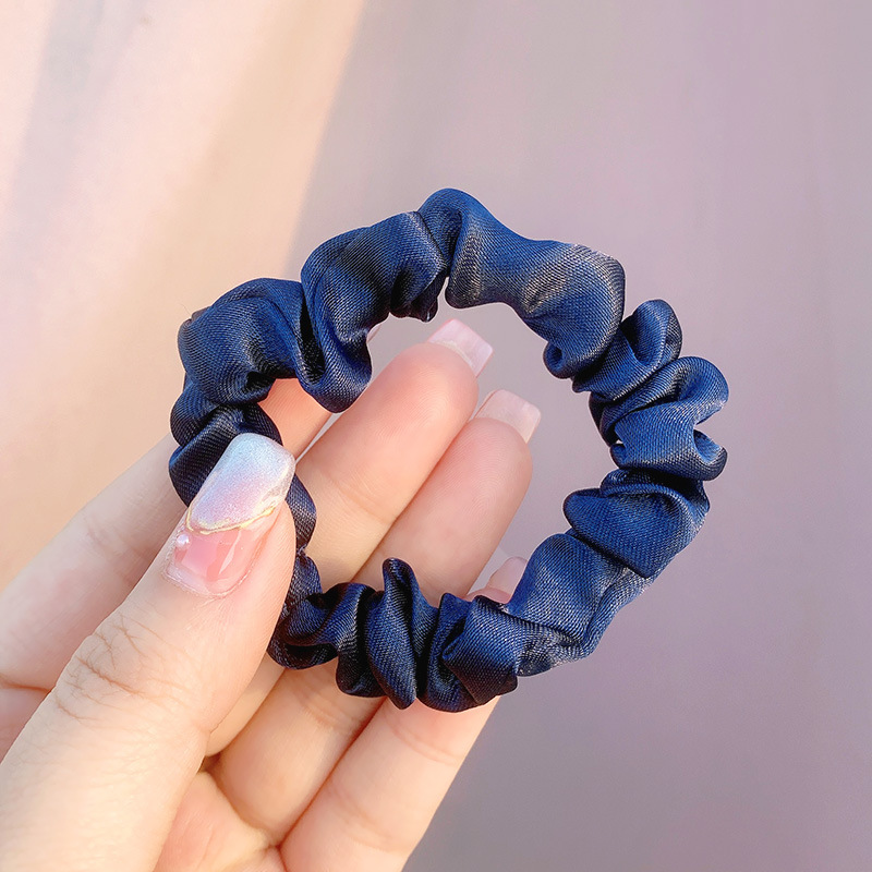 Picture of Cross-border large intestine ring hair ring South Korea knot east ins solid color net red hair rope simple hair accessories factory wholesale