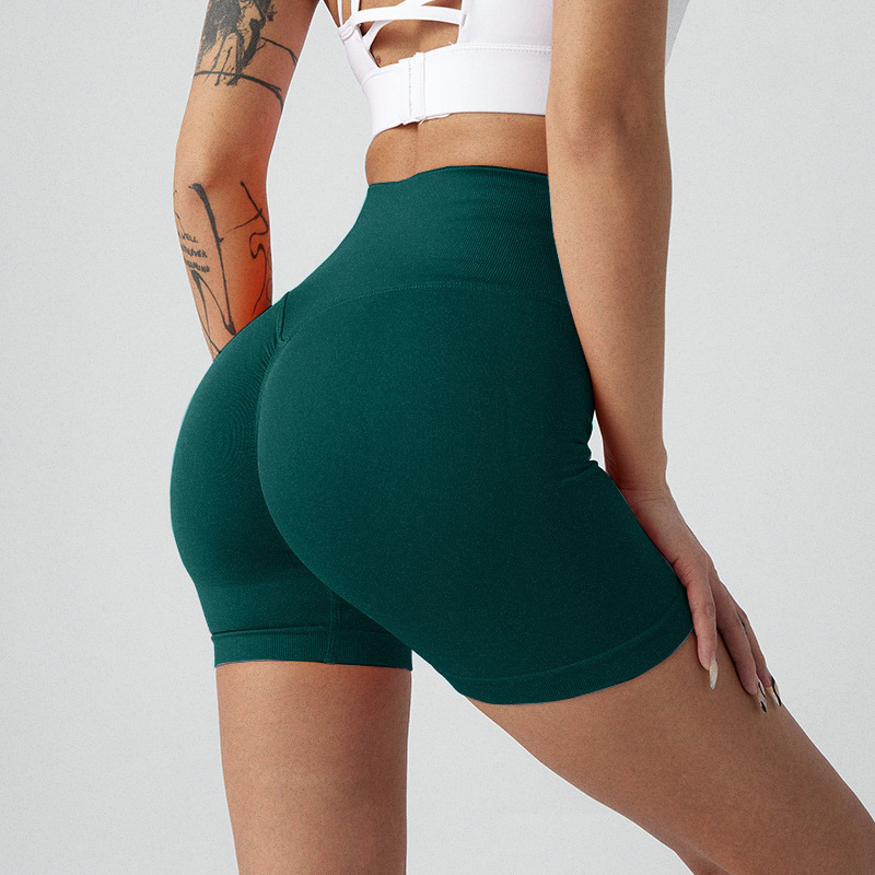 Picture of Summer New High-Waisted Butt-Lifting Fitness Pants for Women, Sports Tummy Control Cycling Leggings, Peach Butt Yoga Shorts
