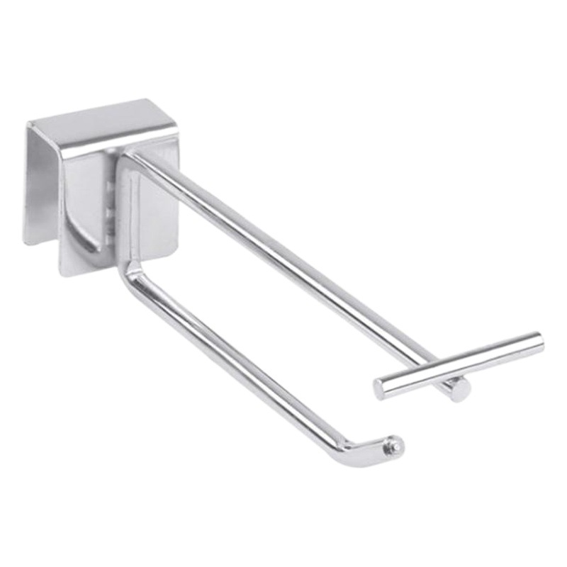 Manufacturer Wholesale Double Line Card Square Hook Shopping Mall Supermarket Display Shelf Snack Jewelry Beam Price Tag Hook Storage