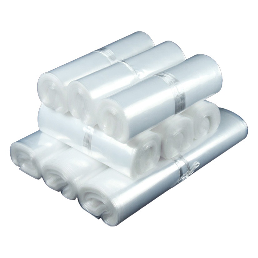 pe small flat pocket long plastic bag straight transparent thick long plastic bag inner membrane packaging bag wholesale