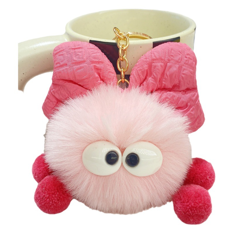 Creative Cartoon Plush Keychain Pendant Cute Small Doll Bag Hanging Ornaments Internet Celebrity Doll Student Gift Wholesale