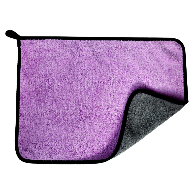 Picture of Factory Wholesale Coral Velvet Car Towel Car Wash Towel Double-Sided Car Rag Thickeneded Water-Absorbent Special Towel Logo