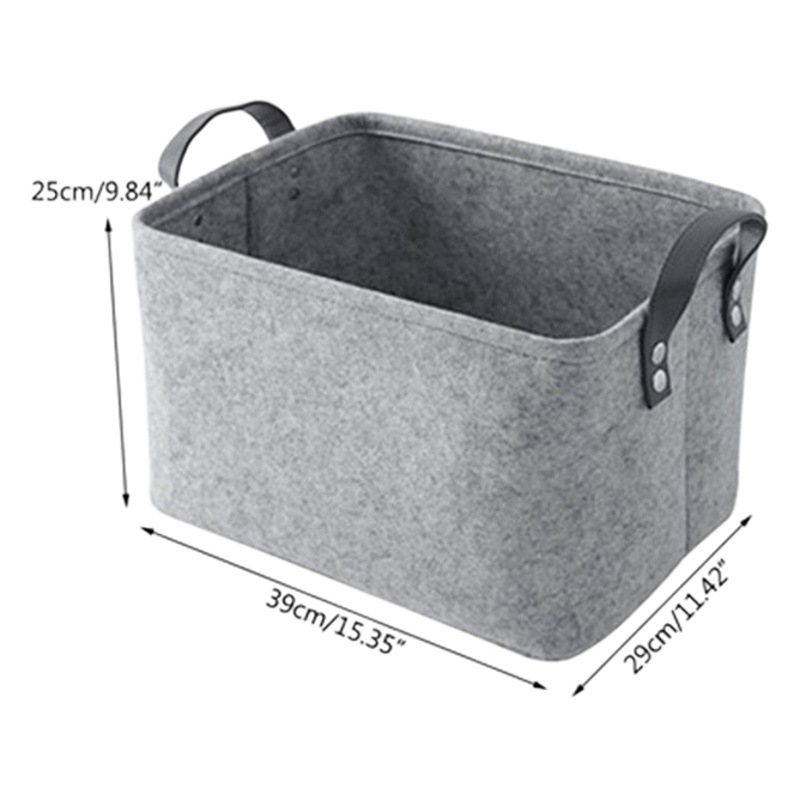 Felt storage basket dirty clothes basket baby sundry storage box washable felt clothes finishing storage box supply