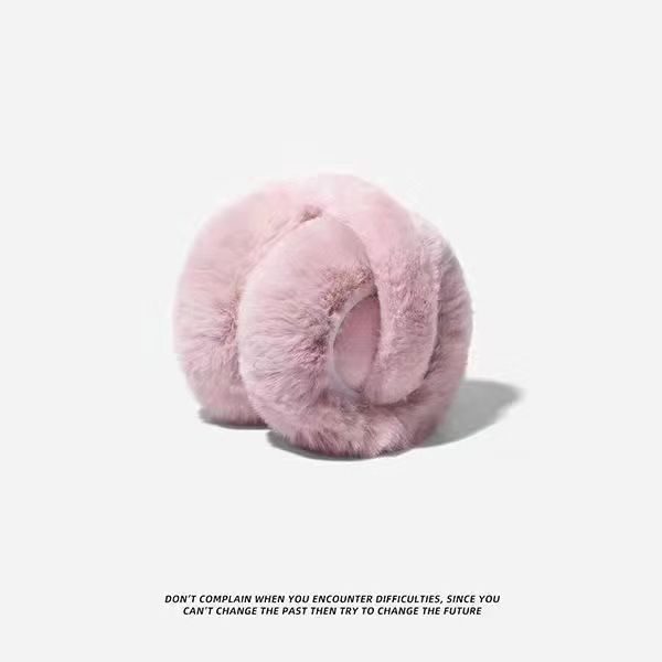 Picture of Plush earmuffs winter women's fashion winter warm Earmuffs Ear protection earmuffs foldable anti-freezing earmuffs for students 2