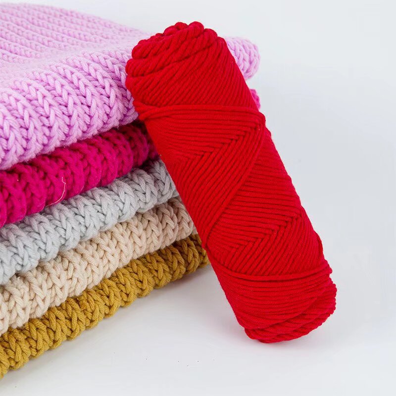 Picture of 8 strands of lover cotton wool scarf thread milk cotton baby thread stick needle thread thick thread stamp embroidery thread 8 strands of acrylic