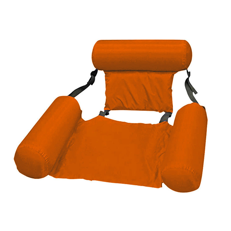 Picture of Foldable inflatable recliner water sofa amusement recliner floating bed with net hammock floating dual-use backrest floating row
