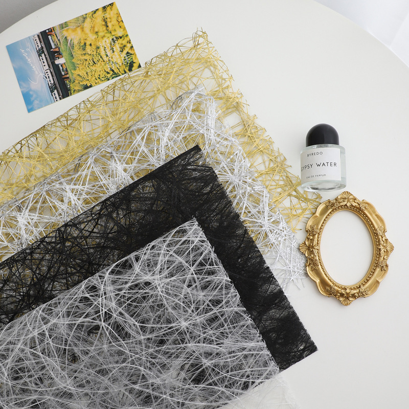 Lafite paper irregular fiber flower bouquet wrapping paper floral lining DIY material florist shop materials
