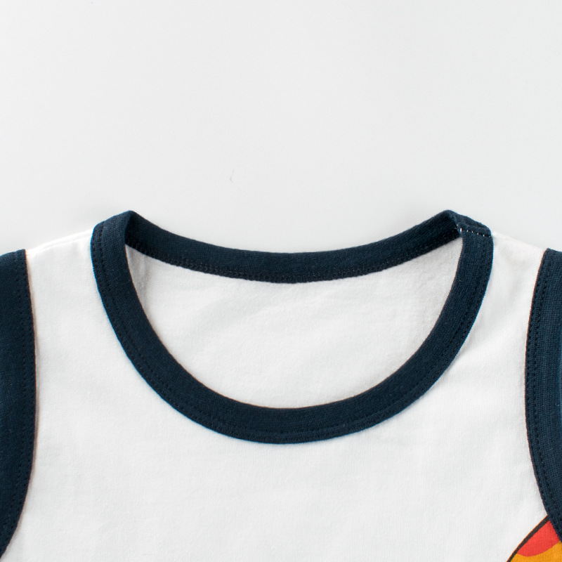 Picture of 27Kids Kidsren's Clothing Wholesale 2025 Summer Clothes Korean Style Baby Boy Clothes Kidsren's Vest Live Broadcast Cross-Border First-Hand Supply