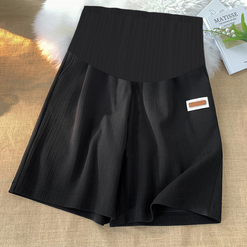 Picture of Pregnant Women's Ice Silk Shorts Summer Thin Outer Wear Loose Large Size Casual Base Five-point Safety Pants Pregnant Women's Summer Wear