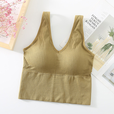 Picture of Foreign Trade Cross-border Small Beauty Back Underwear Chest Wrapping Tie-dyeing and Waist Tube Top Seamless Inner Wear-proof Women's Bra Bra