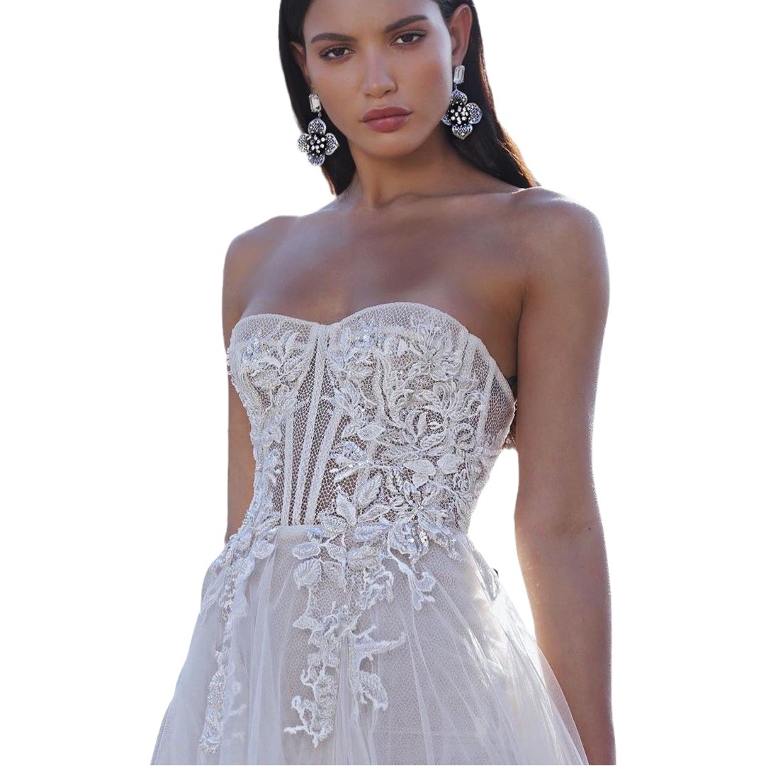 Light Travel Photograph Travel Mori Pregnant Women's Tube Top High Waist Princess Wedding Dress Tail Dress Large Size Gown Bridesmaid Dress