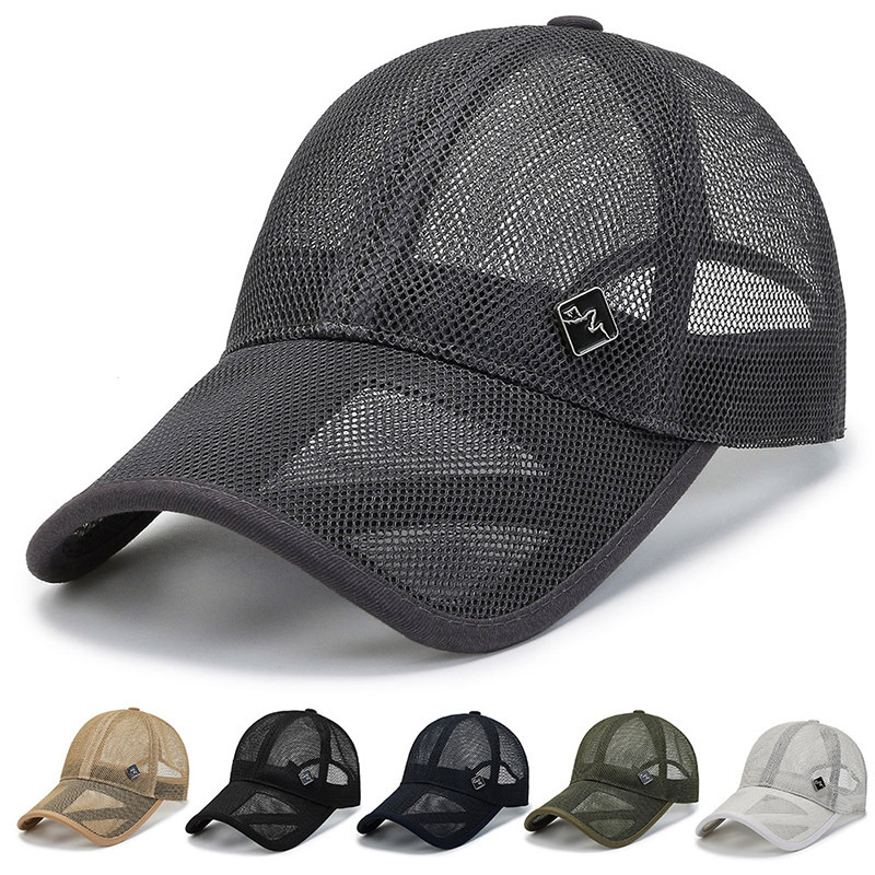 Men's Hat Summer Quick-drying Breathable Mesh Cap Women's Outdoor Casual Sports Fishing Sunscreen Hat