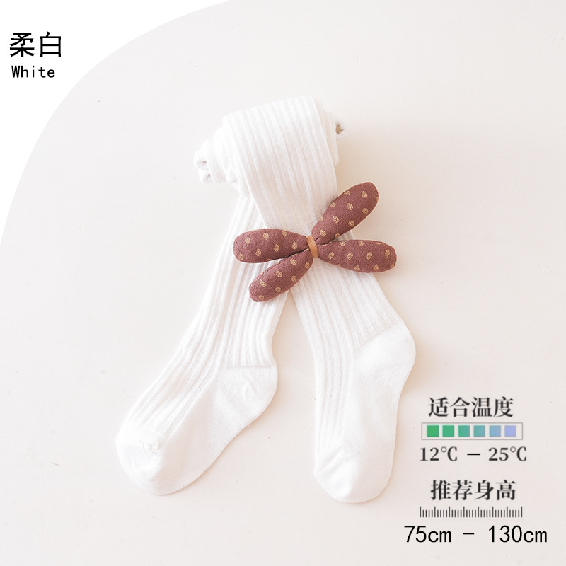Picture of 0-10 years old children's pantyhose wholesale spring and autumn girls' pantyhose Class a cotton dragonfly wings knot children's pantyhose