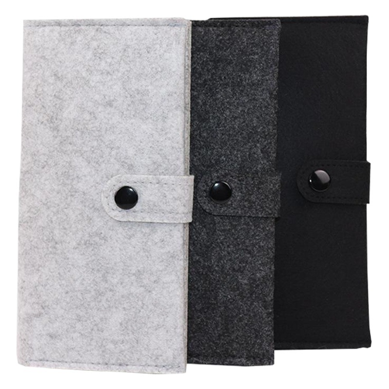 Factory hand-held long felt bag felt wallet mobile phone bag fashion felt card bag felt bag felt coin purse