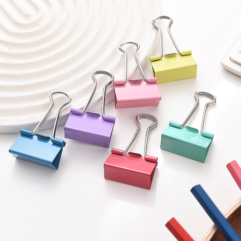 Picture of Cross-Border special color long tail clip small fresh dovetail clip hand account clip 32MM 25MM 19mm reverse tail clip wholesale