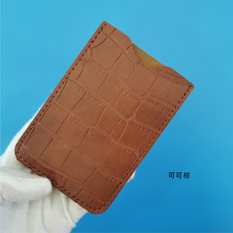 Picture of Factory Hot Crocodile Pattern PU Sandalwood Comb Special Protective Cover Massage Comb Leather Cover Horn Comb Portable Storage Cover