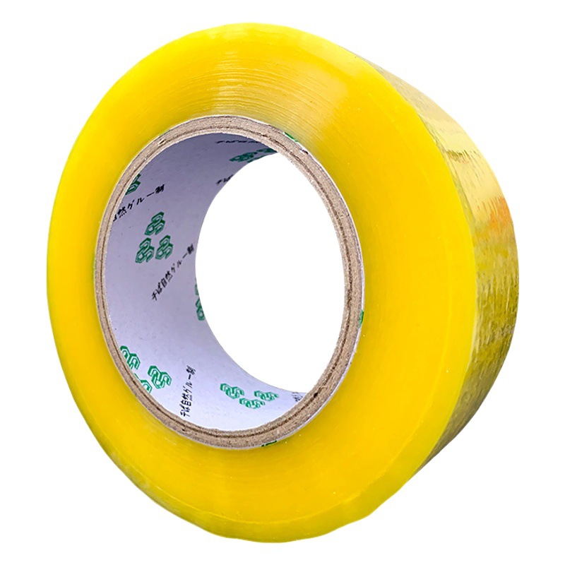 Express packing sealing rubber cloth sealing rubber paper beige high adhesive packaging products carton large roll transparent tape whole box