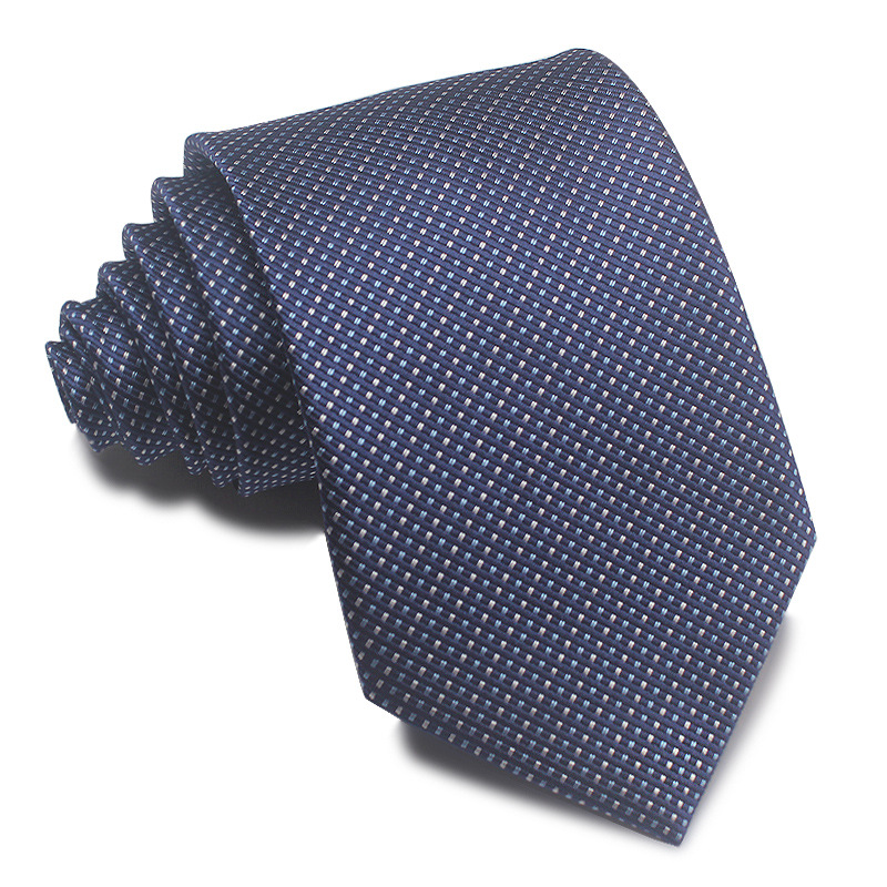 Picture of 25 New 8cm Polyester Jacquard Stripesd Tie 7cm Men's and Women's Business Formal Wear Casual High-End Red Black Blue