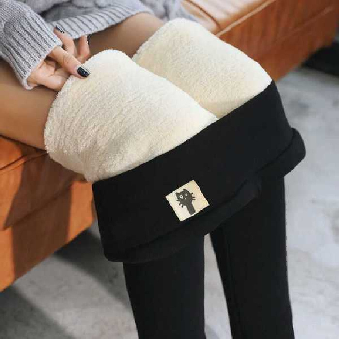 Picture of 2023 New Fall/Winter fleece-lined Thickened High Waist Leggings Outer Wear Slim-fit Slimming Leggings Children's Student Trousers