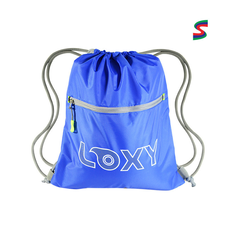 Book-loading drawstring drawstring pocket polyester waterproof drawstring backpack bag logo tutorial bag printing