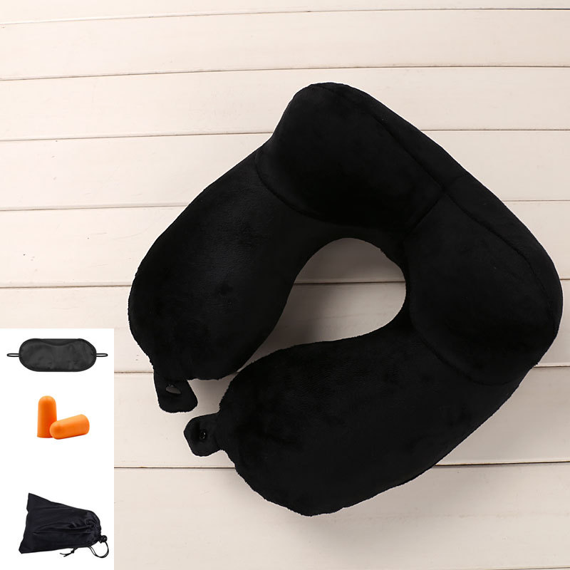 Picture of Wholesale Buckle U-shaped Pillow Inflatable Pillow U-shaped Inflatable Travel Sanbao Aircraft Travel Blowing Neck Pillow