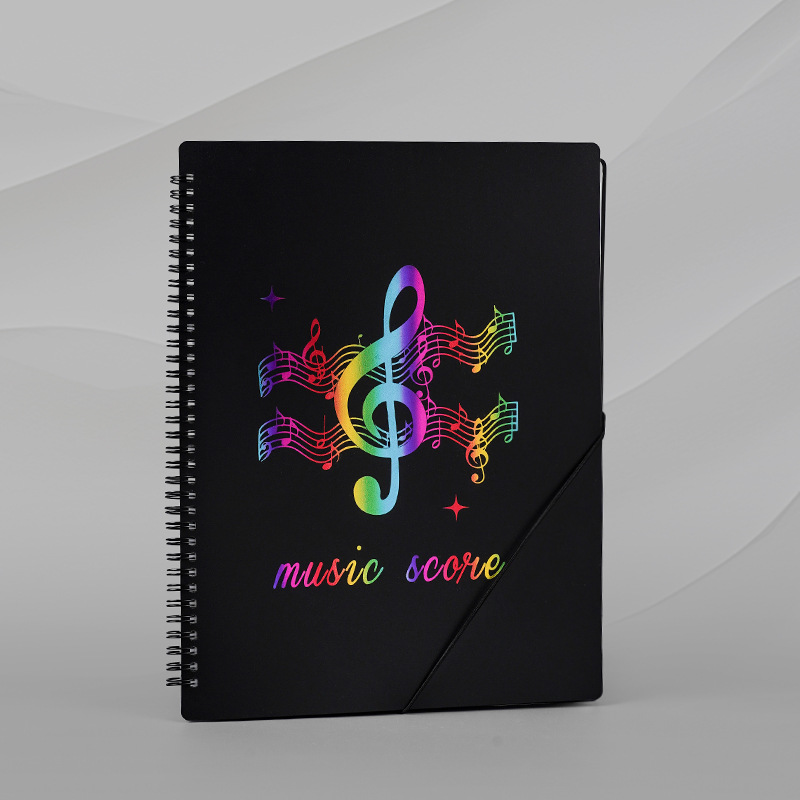 Picture of A4 File Clip Student Music Essential Storage Book Transparent Insert Piano Score Modifiable Piano Folder