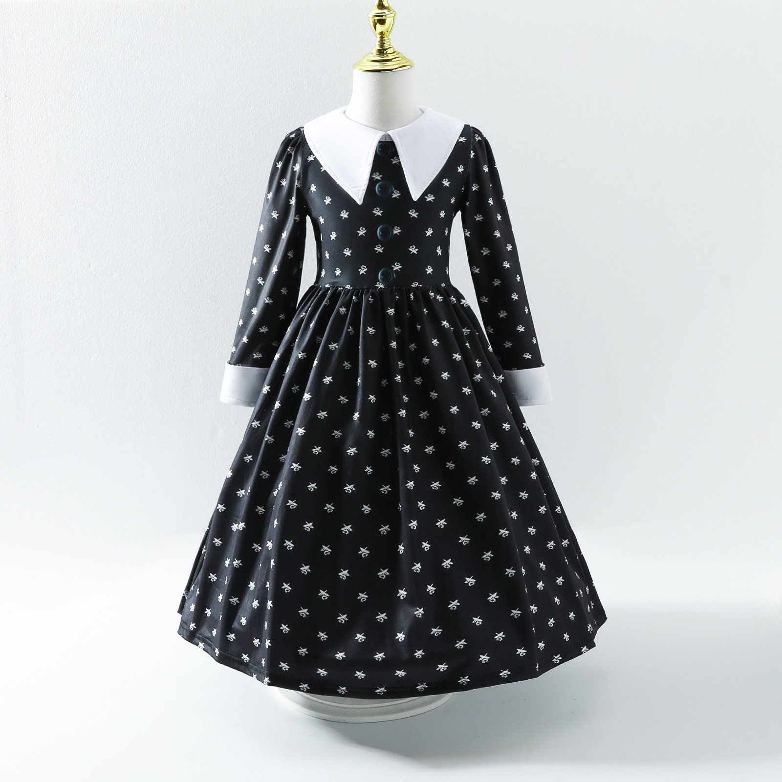 Picture of Wednesday Black dress COS clothing cross-border foreign trade 20.23 million holy festival Adams family dress