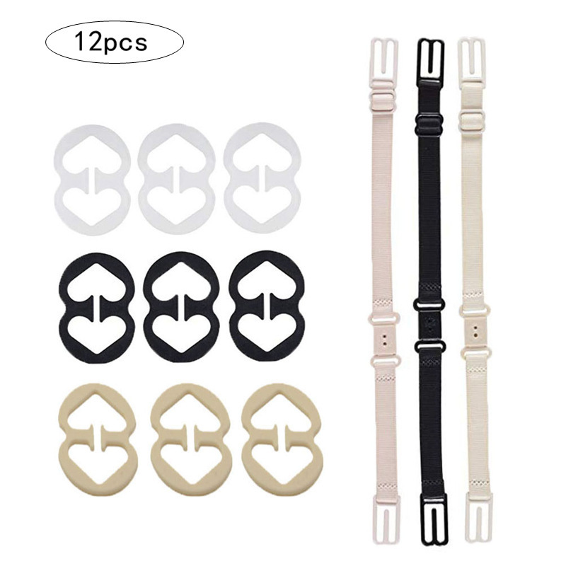 Picture of 9 bra anti-slip buckle 3 bra latch anti-slip belt 12PCs cross-border combination set invisible underwear buckle