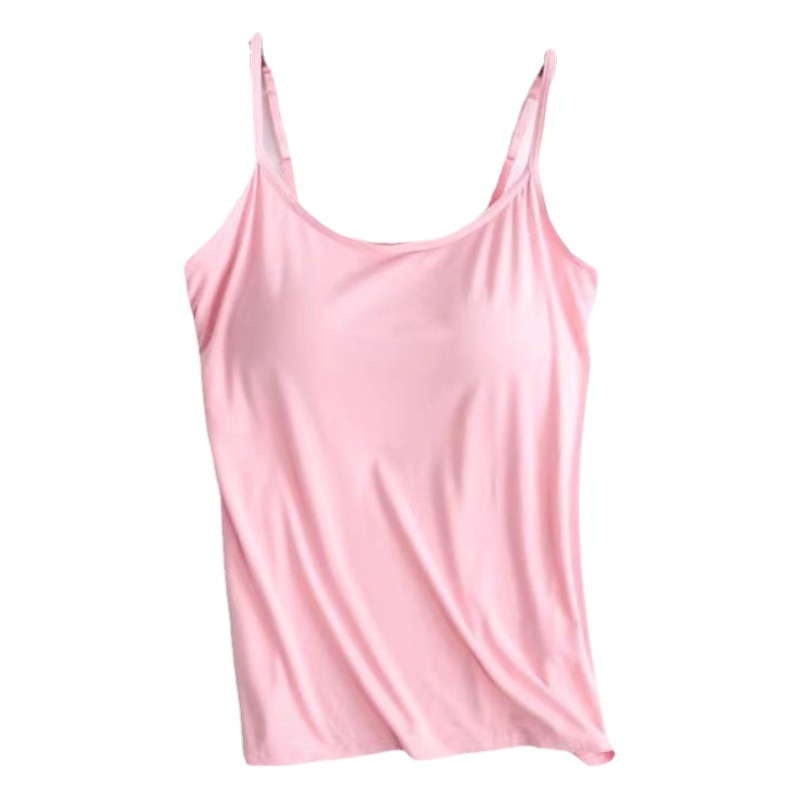 Extended Modal Low-Neck Integrated Cup Bra for Layering, Yoga Sports Camisole for Women, Cross-Border Hot Sale