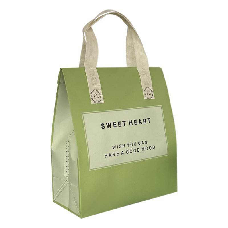 Picture of Thickened Aluminum Foil Insulated Takeaway Packaging Bag New Material Milk Tea Cake Dessert Catering Non-Woven Satchel Single Double Four Cups