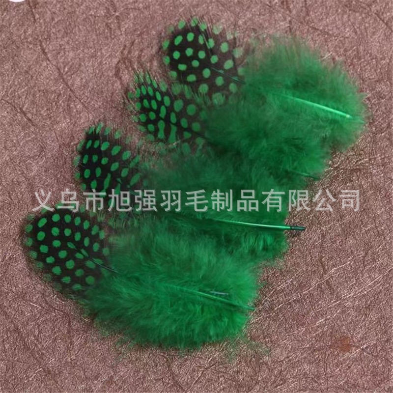 Picture of Factory Wholesale Pearl Chicken Feather Color Pearl Feather Spot Headwear Accessories Bohemian Bobo Ball Filler