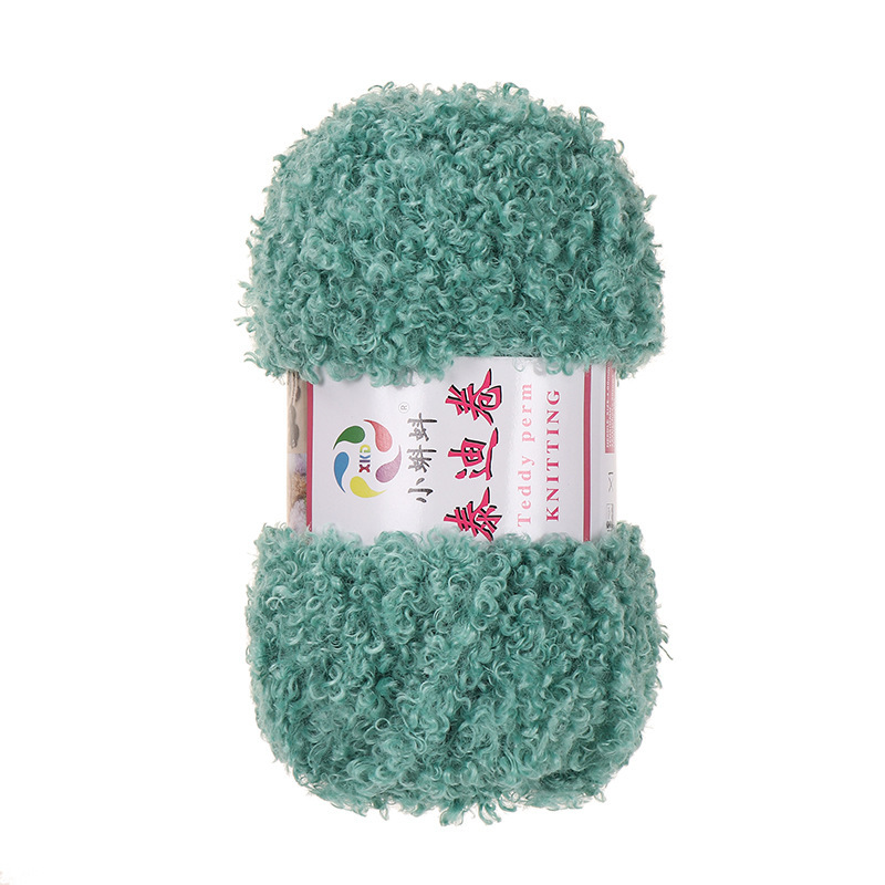 Picture of Wholesale Teddy Curly Wool Loop Thread Handmade DIY Loop Velvet Crochet Thread Hand Knitted Scarf Doll Thread