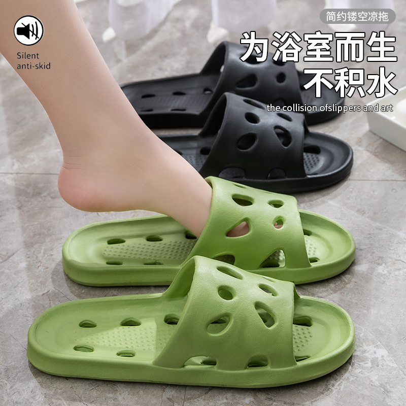 Bathroom slippers wholesale shoes indoor non-slip eva sandals men's bathhouse bath leaking non-smelly hotel sandals women