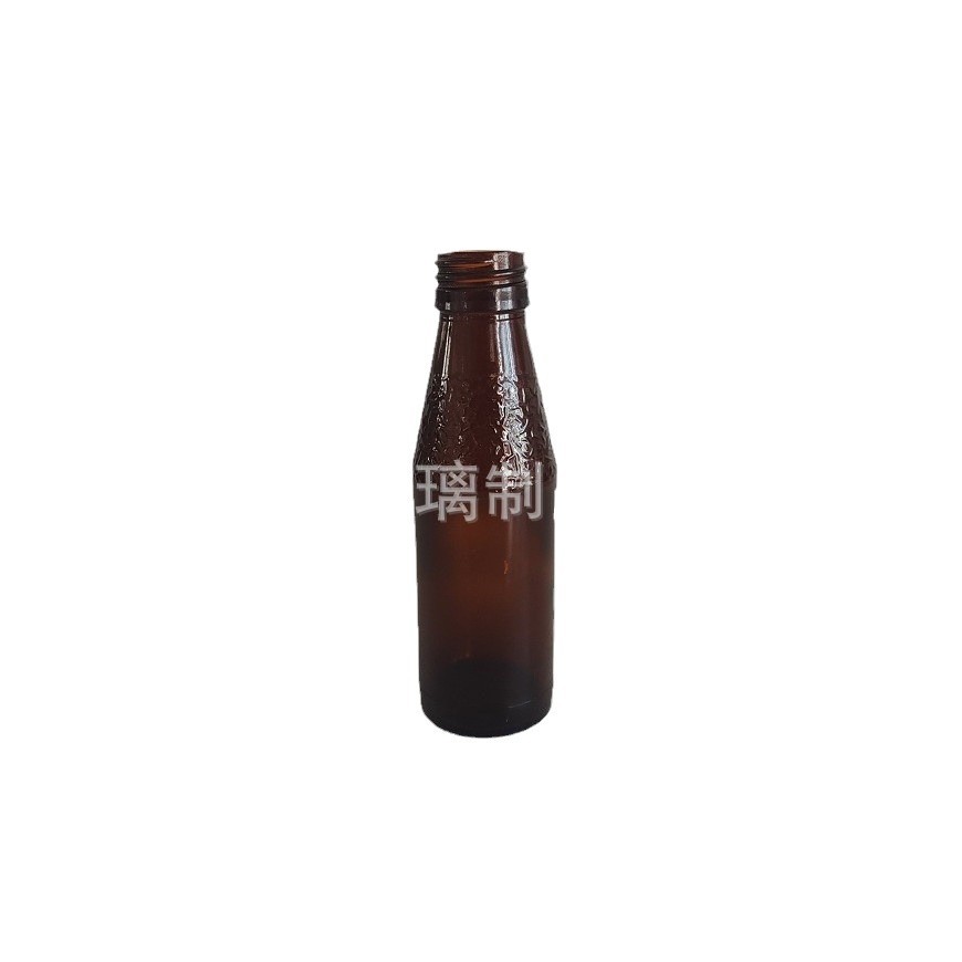 Picture of Manufacturer Supplies Brown 100ml Pitted Oral Liquid Bottle Brown 100ml Bird's Nest Bottle