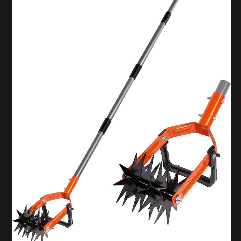 New Adjustable Rotary Tillage Tool Two-In-One Weeding and Loosening Soil Turning Tool Rotary Cultivato