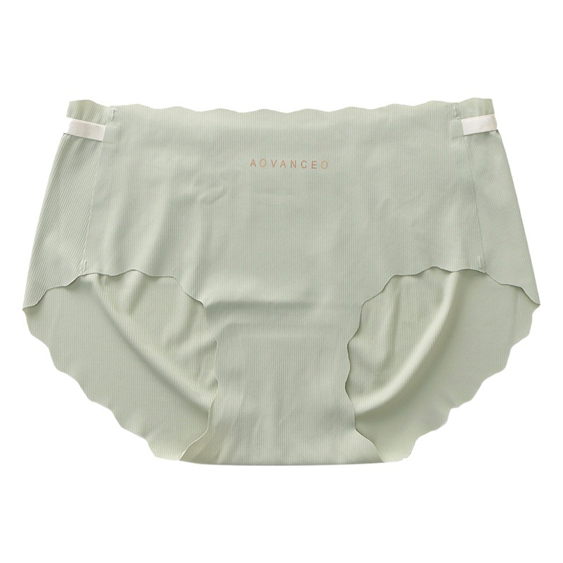 3D Peach Butt Seamless Ice Silk Women's Underwear Cotton Crotch Nude Breathable Small Fresh Cute Girl Briefs
