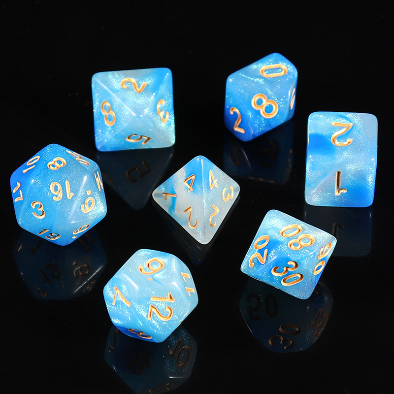 Picture of Star new multi-sided dice digital dice running group table game accessories 4/6/8/10/12/20 sieve props