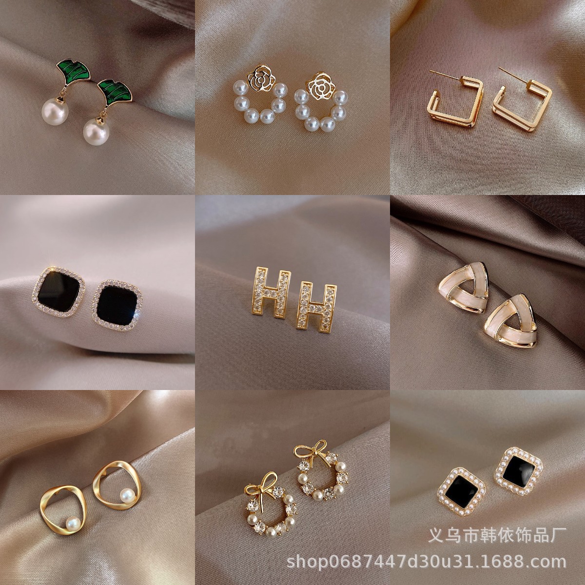 New S925 silver pin earrings fashion pearl explosions earrings fairy small fresh simple temperament jewelry wholesale women
