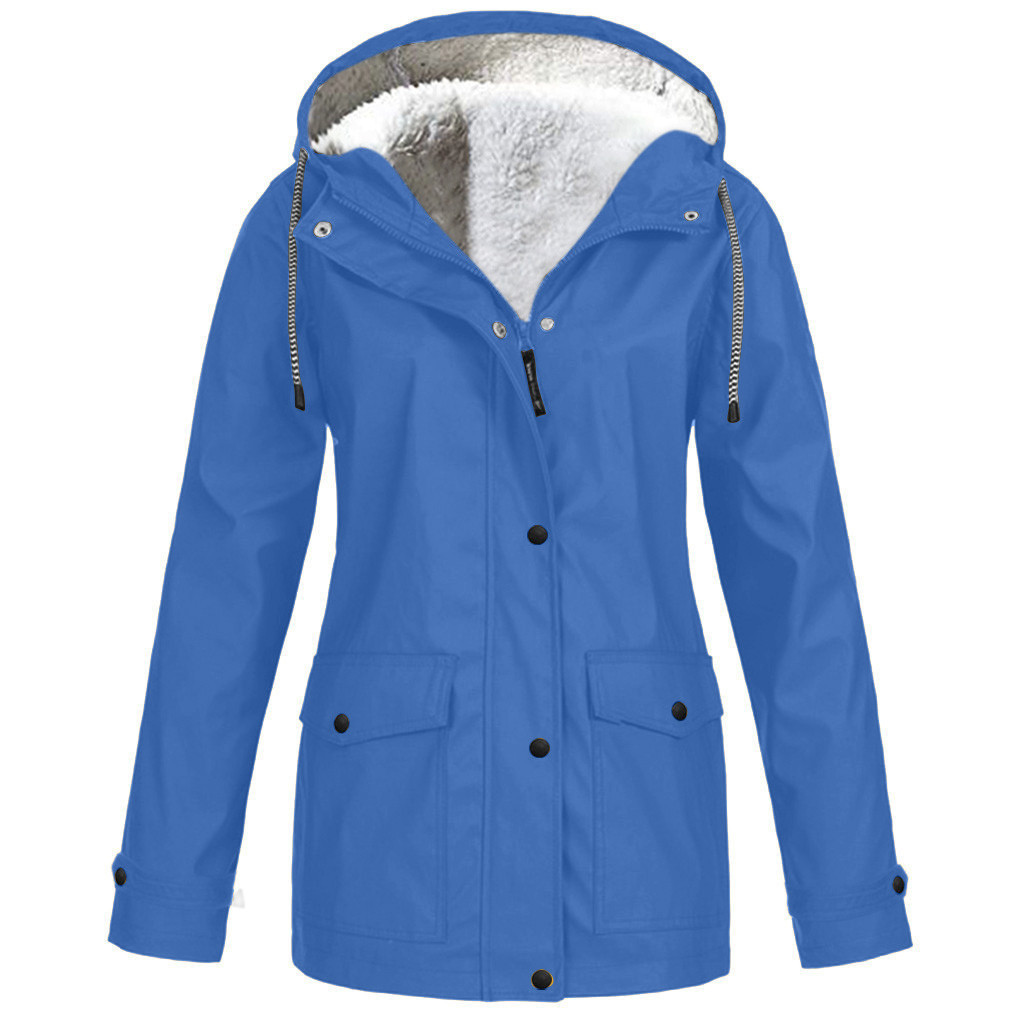 Picture of 2022 Amazon ebay Explosions European and American Autumn and Winter fleece-lined Jacket Outdoor Mountaineering Suit Hooded Jacket Rustic Jacket