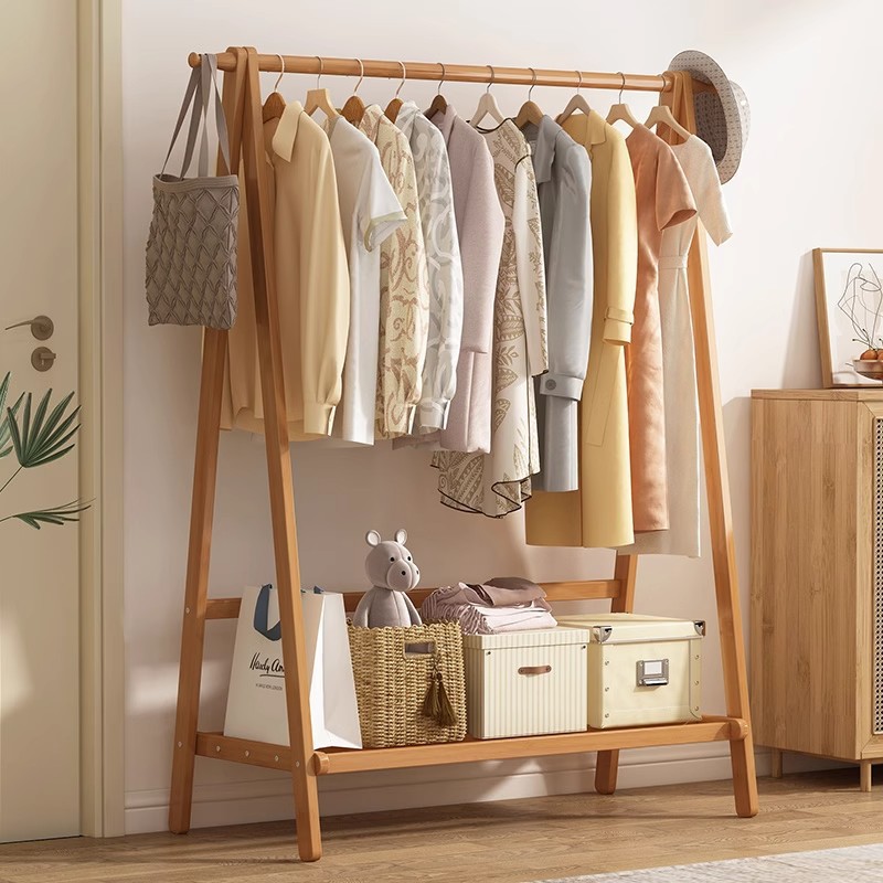 Bedroom Clothes Rack, Home Room Simple Coat Rack, Hotel Floor-Standing Coat Rack, Clothes Storage Rack, Cross-Border