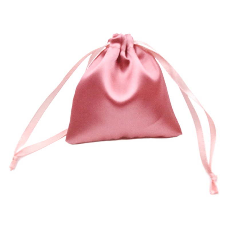 Factory hot sale gift silk screen printing high-end wedding candy bag drawstring satin bag drawstring bag satin bag customizable