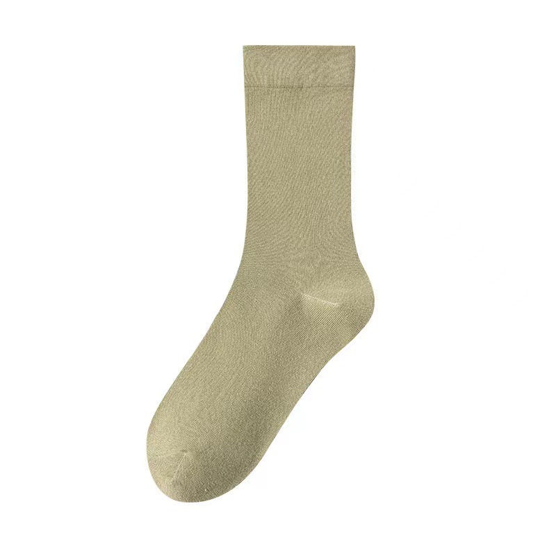 Picture of Mid-Calf Socks for Women, Spring and Autumn Solid Color Slouch Socks, Versatile Maternity Socks, Casual Long Socks, Zhuji Socks Wholesale