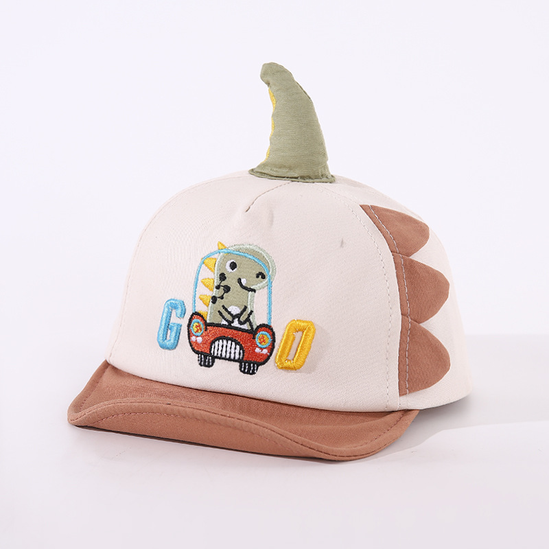 Picture of Baby hat spring and autumn male baby peaked cap cute cartoon spring thin boy soft brim children baseball cap